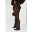 Legginsy antycellulitowe / Push Up / CHOCO /   S - M - L - XL